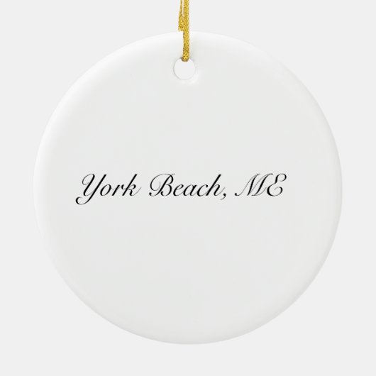 York Beach Ornament (Achterkant)