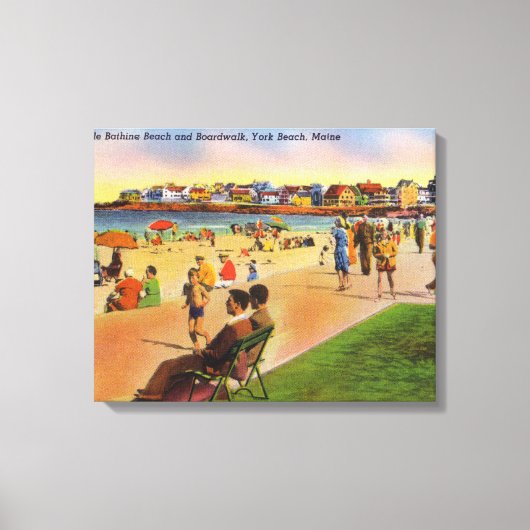 York Beach Uitzicht Concordville Beach & Canvas Afdruk (Voorkant)