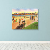 York Beach Uitzicht Concordville Beach & Canvas Afdruk (Insitu (Houten vloer))