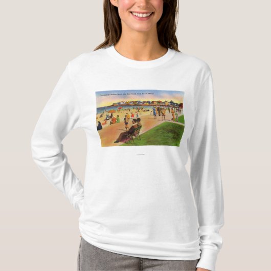 York Beach Uitzicht Concordville Beach & T-shirt (Voorkant)