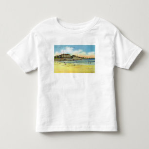 York Beach Uitzicht of Young's Hotel and Union Kinder Shirts