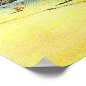 York Beach Uitzicht of Young's Hotel and Union Poster (Hoek)