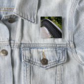York Bridge, Londen Vierkante Button 5,1 Cm (In situ)