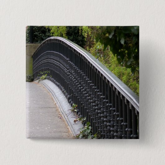 York Bridge, Londen Vierkante Button 5,1 Cm (Voorkant)