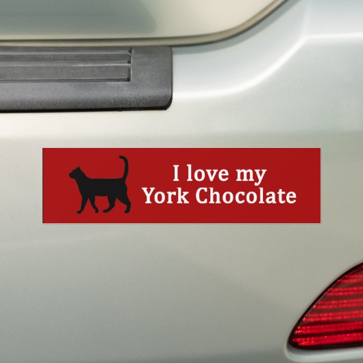 York chocolade liefde bumpersticker (Op auto)