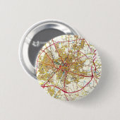 York City Old Map Button Badge (Voorkant /achterkant)