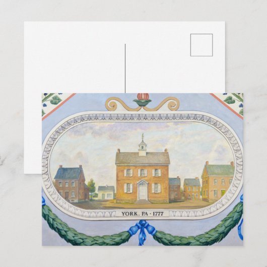 York County Courthouse, 1777 Briefkaart (Voorkant / Achterkant)