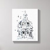 York County Courthouse Koepel / Kunstenaar Larry L Canvas Afdruk (Voorkant)