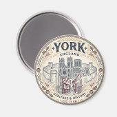 York, Engeland Magneet (Voorkant / Achterkant)