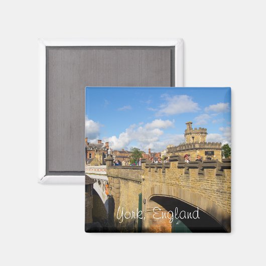 York, Engeland Magneet (Voorkant / Achterkant)