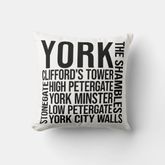 York, Engeland oriëntatiepunten Typografie - UK Wo Kussen
