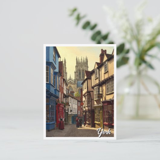 York Engeland Reizen Briefkaart (Staand voorkant)