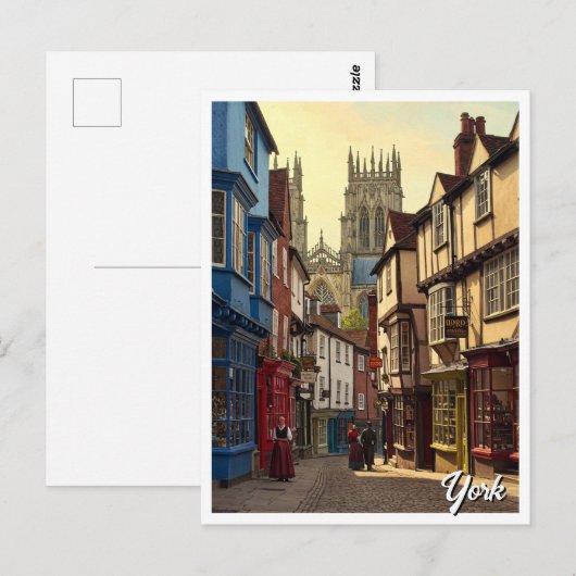 York Engeland Reizen Briefkaart (Voorkant / Achterkant)