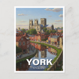 York Engeland Reizen Briefkaart