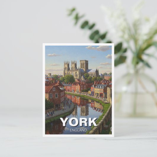 York Engeland Reizen Briefkaart (Staand voorkant)