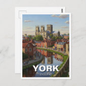 York Engeland Reizen Briefkaart (Voorkant / Achterkant)