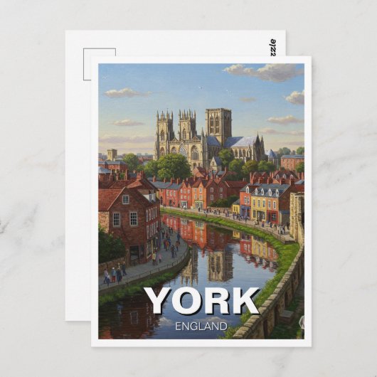 York Engeland Reizen Briefkaart (Voorkant / Achterkant)