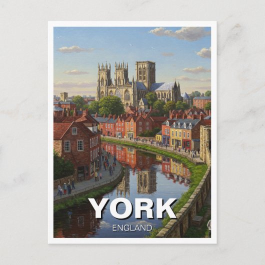 York Engeland Reizen Briefkaart (Voorkant)