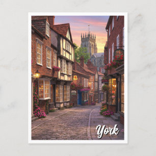 York Engeland Reizen Briefkaart