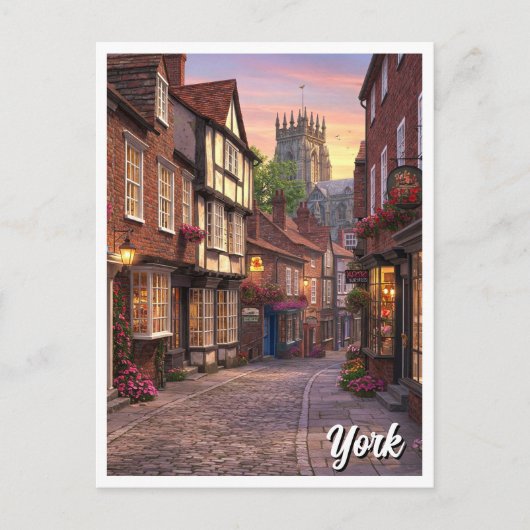 York Engeland Reizen Briefkaart (Voorkant)