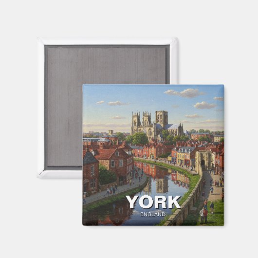York Engeland Reizen Magneet (Voorkant / Achterkant)