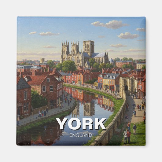 York Engeland Reizen Magneet (Voorkant)
