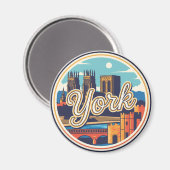 York Engeland Reizen Magneet (Voorkant / Achterkant)