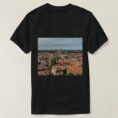 York England UK Rooftops and York Minster Cathedra T-shirt (Design voorkant)