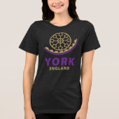 York England United Kingdom Tri-Blend Shirt (Voorkant)