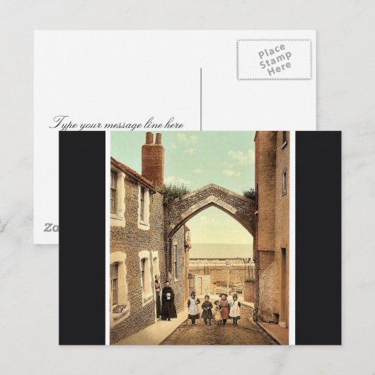 York Gate, Broadtrap, Engeland klassiek Photochrom Briefkaart (Voorkant / Achterkant)