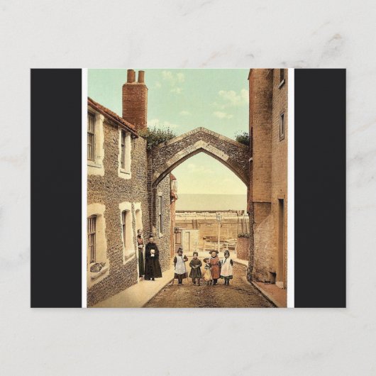 York Gate, Broadtrap, Engeland klassiek Photochrom Briefkaart (Voorkant)