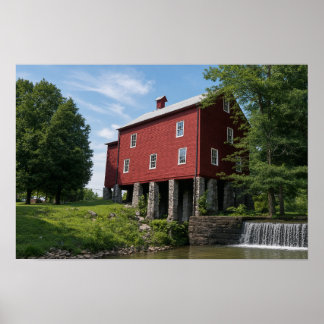 York Grist Mill Fentress County — AI Kunst (Geen t Poster