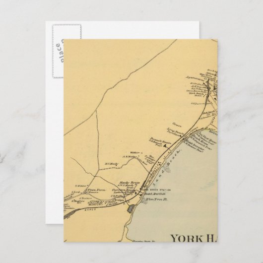 York Harbour, York Beach Briefkaart (Voorkant / Achterkant)