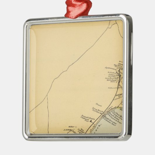 York Harbour, York Beach Metalen Ornament (Links)