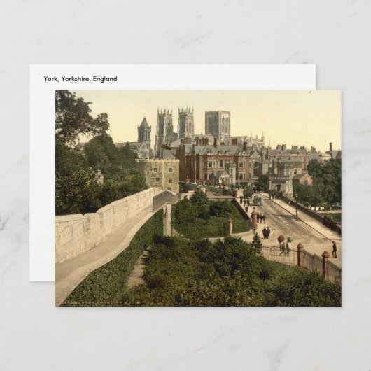 York I, Yorkshire, Engeland Briefkaart (Voorkant / Achterkant)
