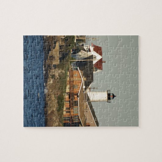 York Maine en Nubble Lighthouse Legpuzzel (Horizontaal)