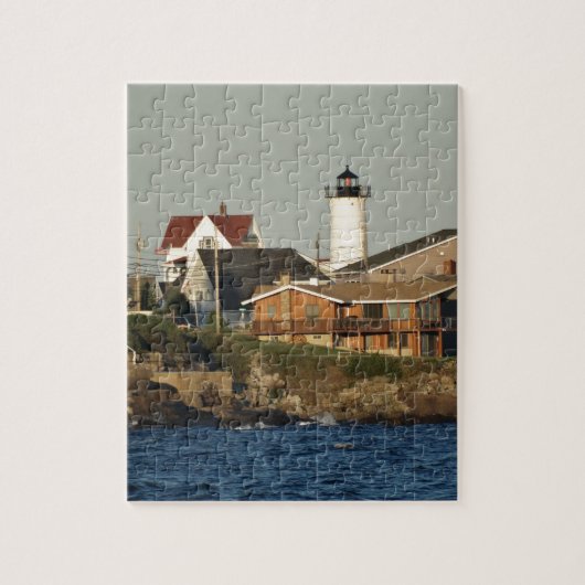 York Maine en Nubble Lighthouse Legpuzzel (Verticaal)