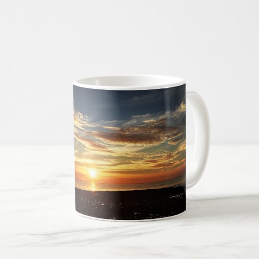 York, Maine Long Sands Beach Sunrise Coffee Cup Koffiemok (Voorkant rechts)