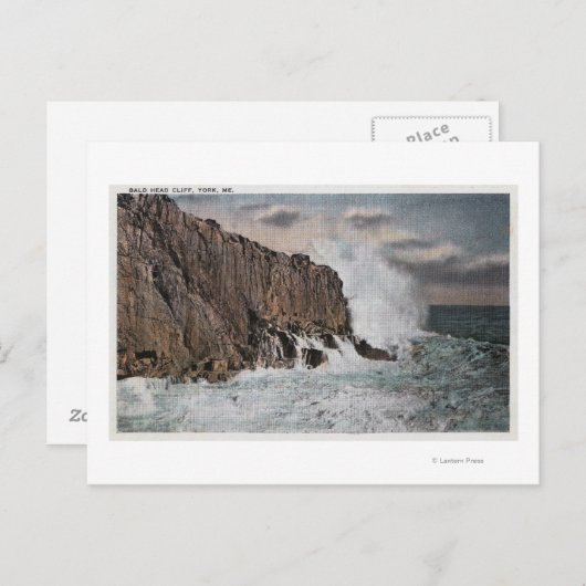 York, MaineView of Bald Head Cliff, ME Briefkaart (Voorkant / Achterkant)