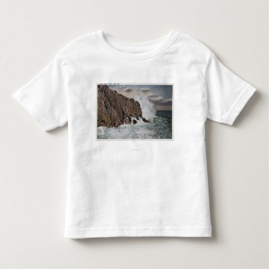York, MaineView of Bald Head Cliff, ME Kinder Shirts (Voorkant)