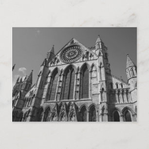 York Minster Cathedral Black en White Briefkaart