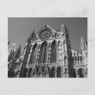 York Minster Cathedral Black en White Briefkaart