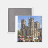 York Minster Engeland Bloemen Magneet (Voorkant / Achterkant)
