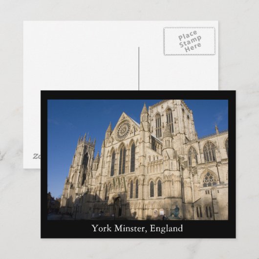 York Minster, Engeland Briefkaart (Voorkant / Achterkant)