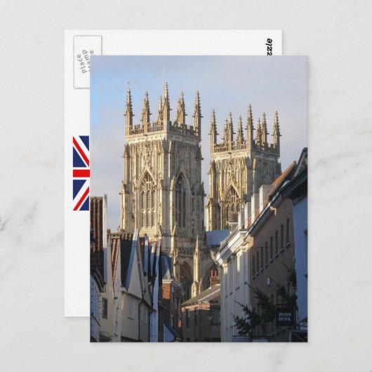 York Minster England Briefkaart (Voorkant / Achterkant)