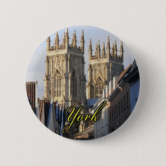 York Minster England Ronde Button 5,7 Cm (Voorkant)