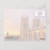 York Minster kathedraal, York, Engeland Briefkaart (Achterkant)