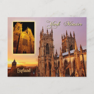 York Minster kathedraal, York, Engeland Briefkaart