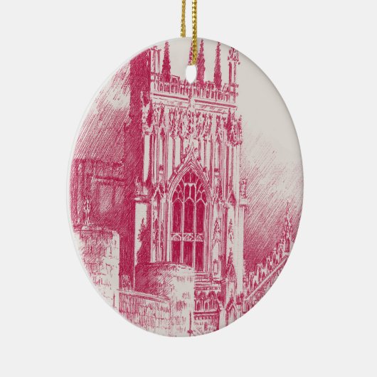 York Minster - keramische siervoorwerpen Keramisch Ornament (Rechts)