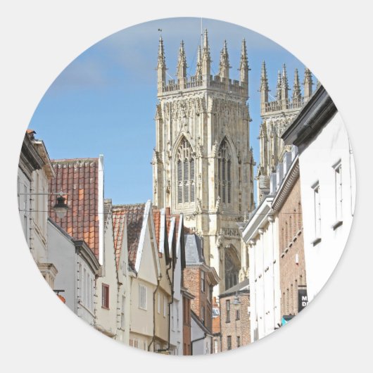 York Minster Ronde Sticker (Voorkant)